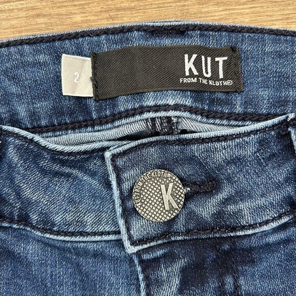 Kut from the Kloth Toothpick Skinny Jeans Distressed - Picture 2 of 7